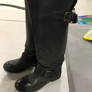Steve Madden Matte Black Riding Boots Size 10